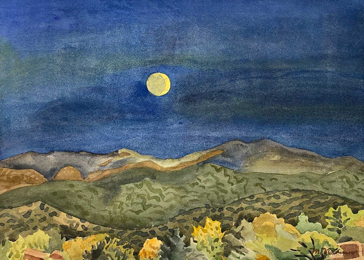 Waxing Sturgeon Moon by Meredith Nemirov 