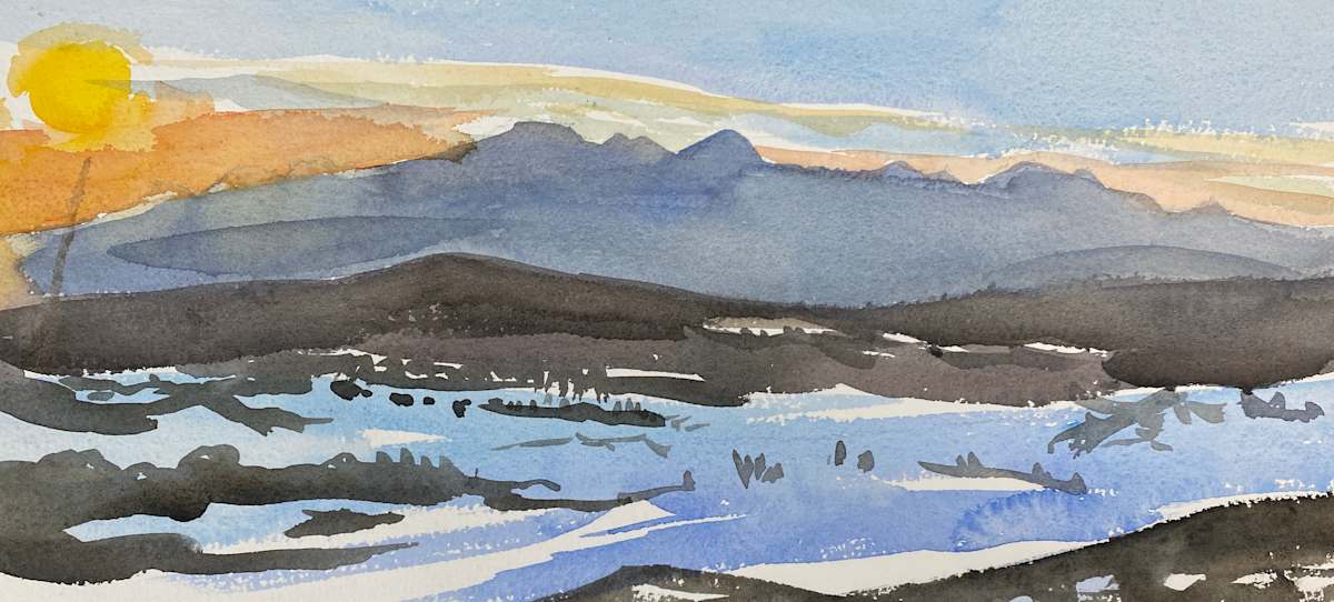Winter Sunset by Meredith Nemirov 