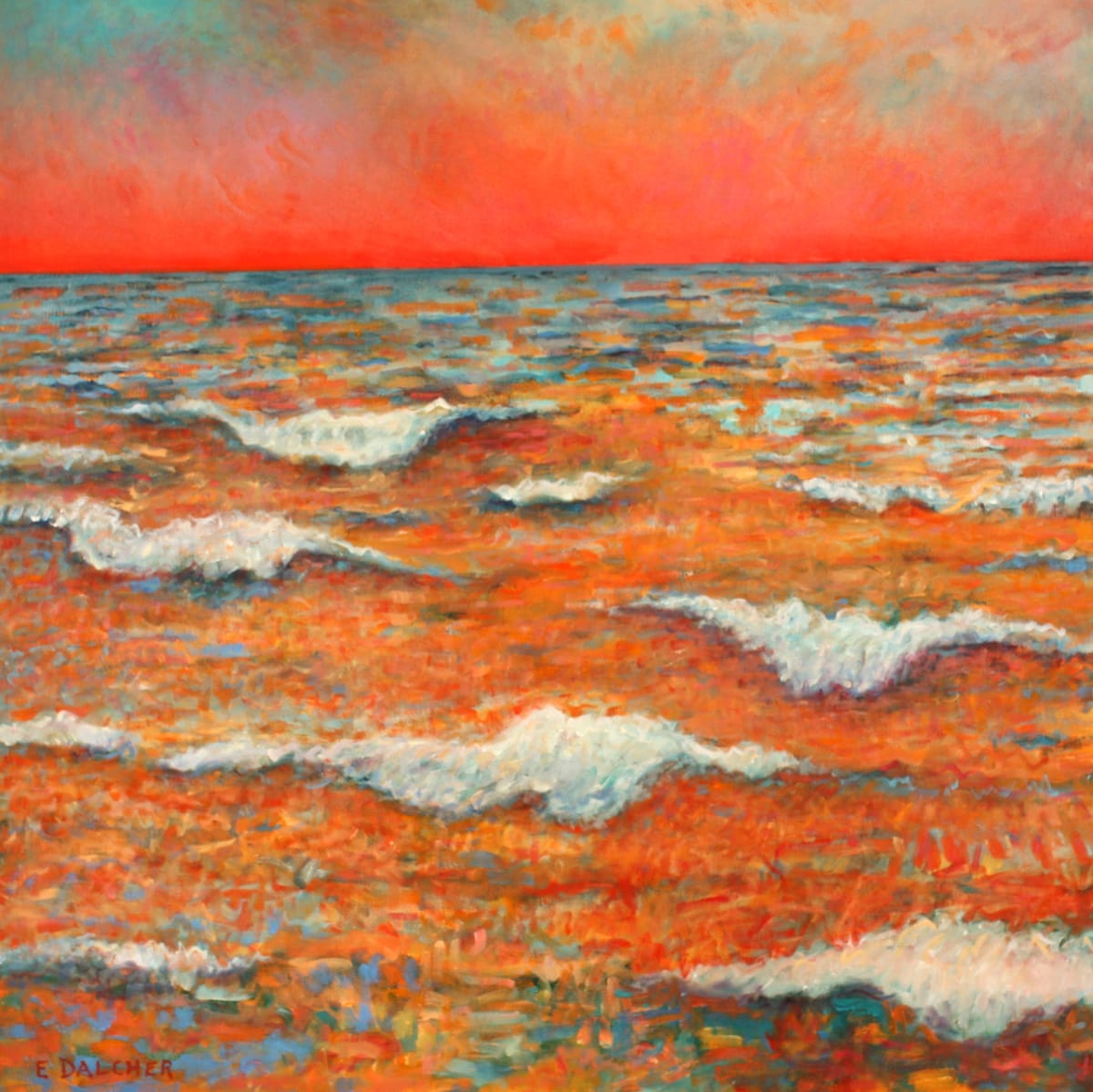 Leelanau Point Waves by Elaine Dalcher 