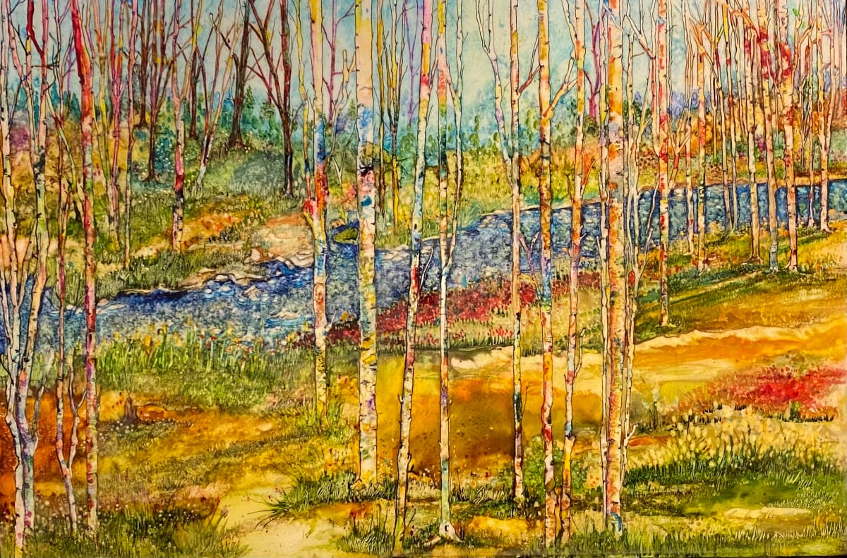 Grove of Aspen by Brenda McDougall 