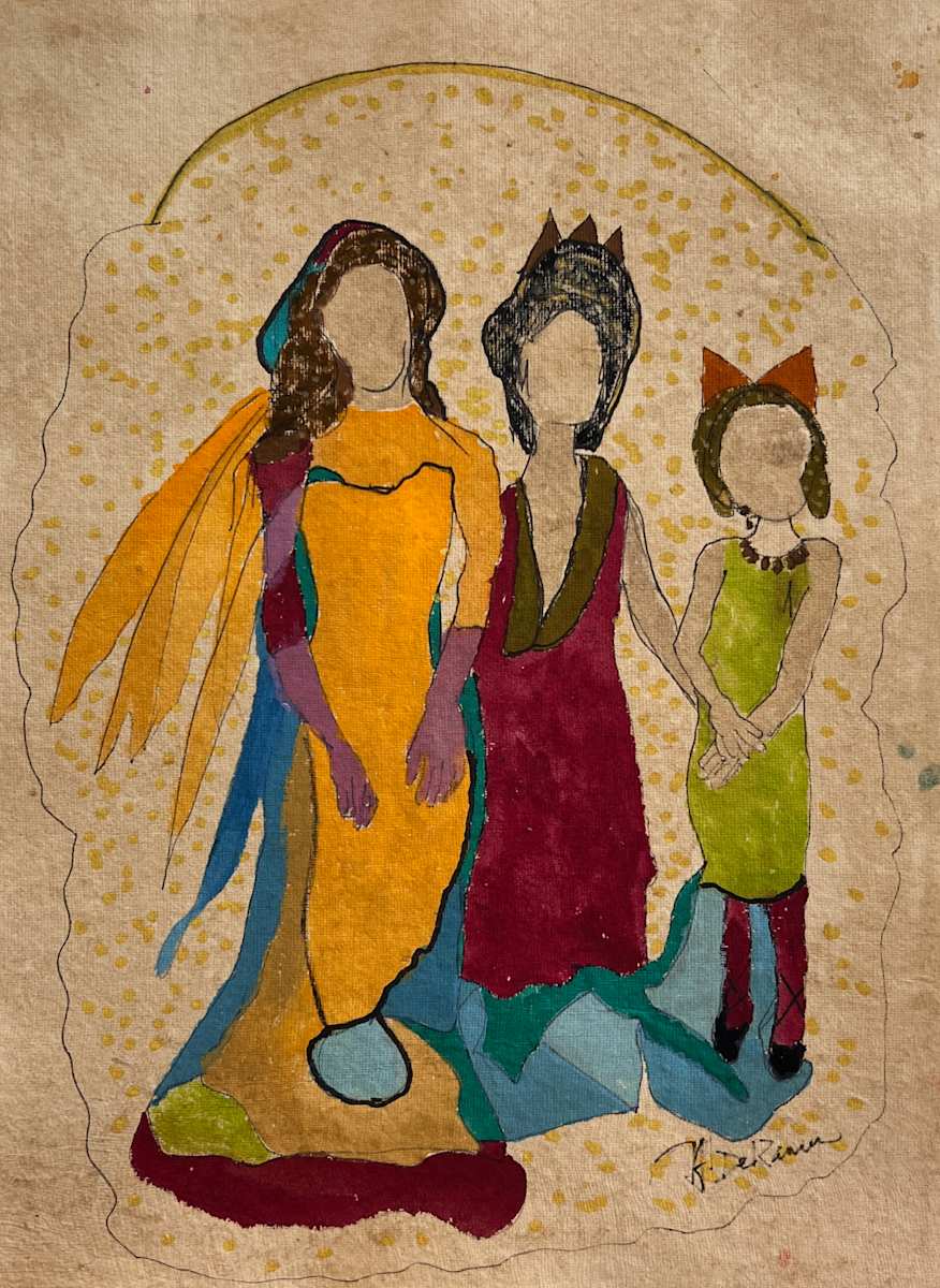 Three Sisters Posing by Helen DeRamus, Image 1.