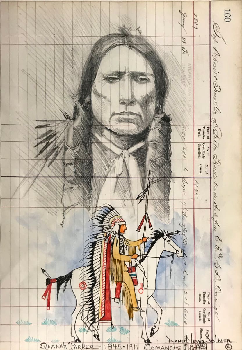 Quanati Parker 1845-1911 Comanche Chief by Daniel Long Solider 