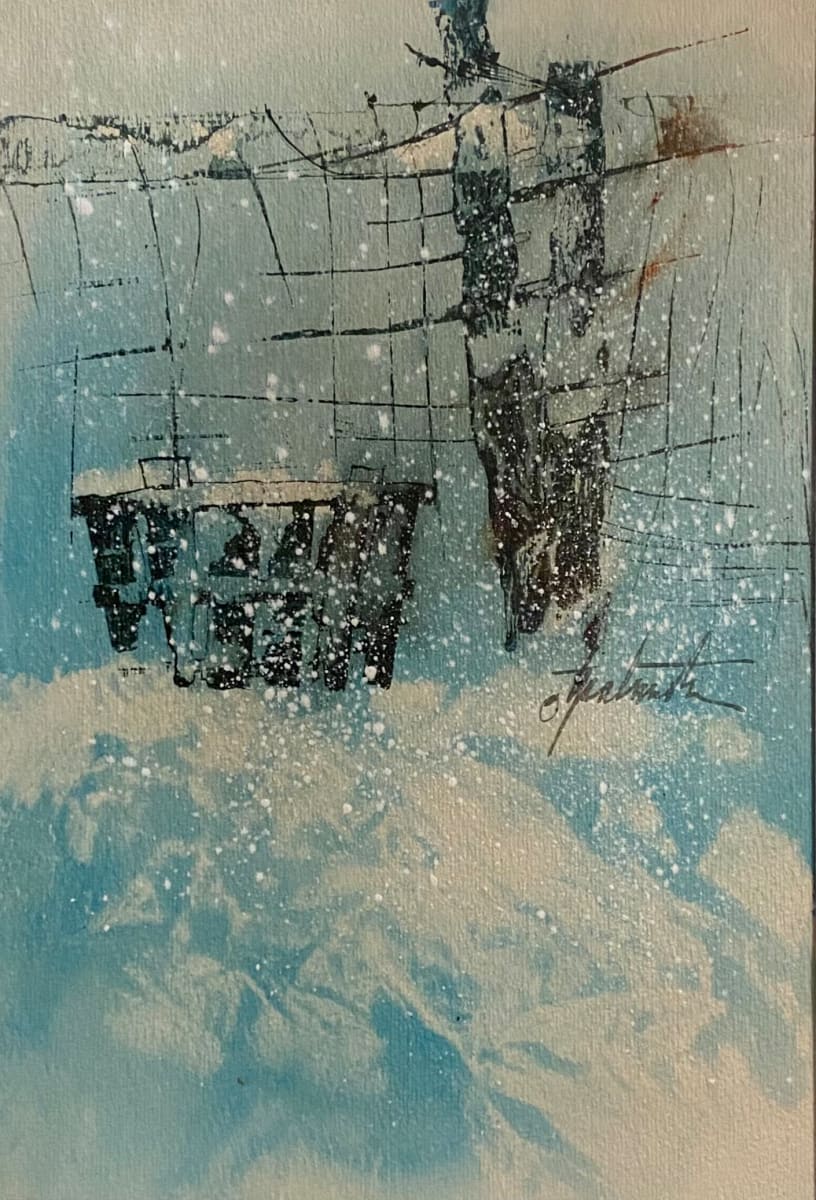 Fence and Snow by Thomas Palmerton, Image 1.