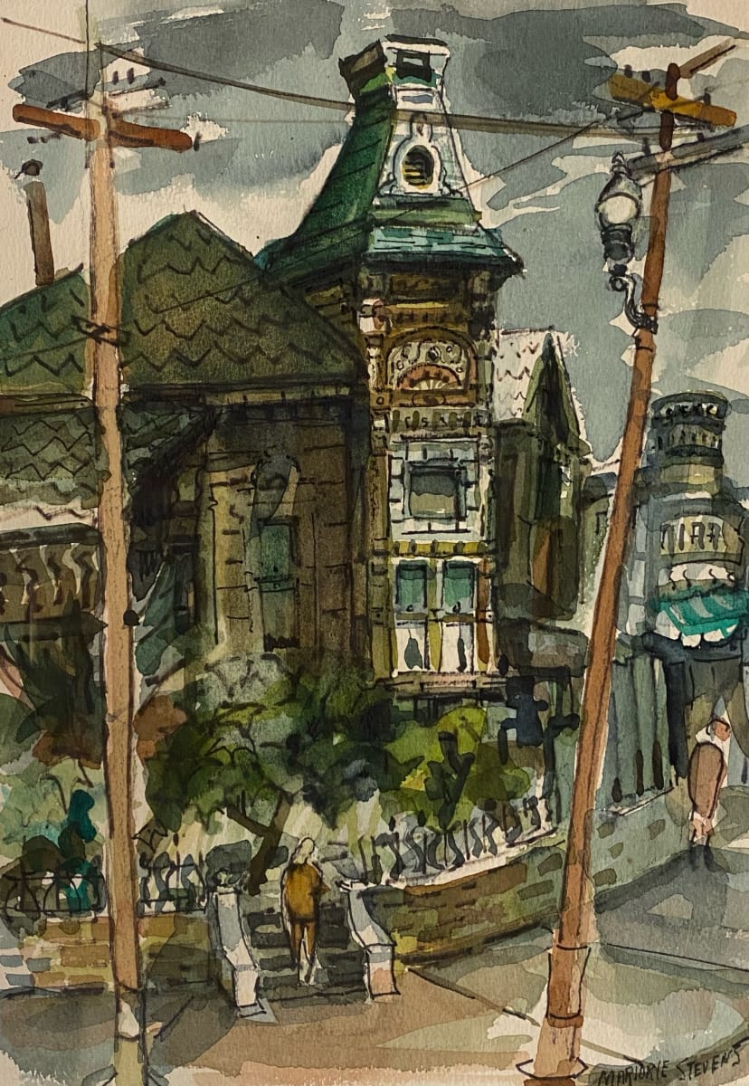 Street Corner by Marjorie Stevens 