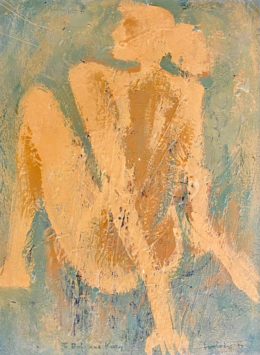 Seated Nude by Milton Wolski 