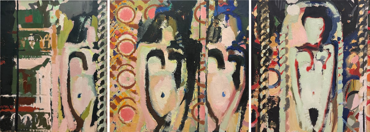The Stripper (Triptych) by Jerome Witkins, Image 1.