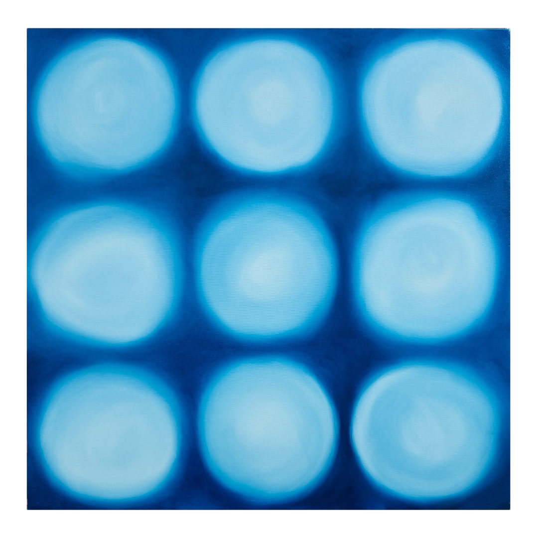 Celestial Grid of Blue Luminescence by Alex Wilhite 
