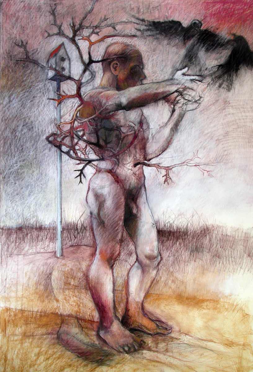 Shrike Watcher by Dominique Simmons 