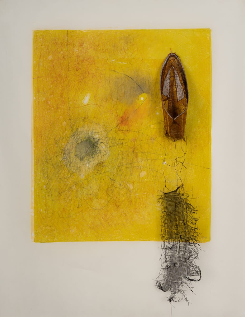 Yellow Sky with Cloth Objects by Dominique Simmons 