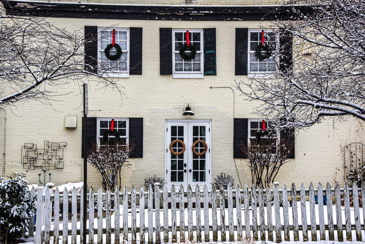 Doors & Windows in the Snow #2 - Old Town Alexandria, VA by Jenny Nordstrom 