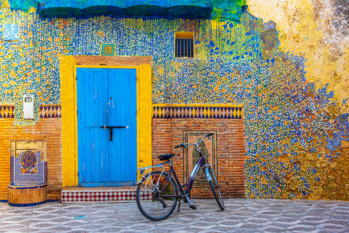 The Calligrapher's Bicycle - Asilah, Morocco by Jenny Nordstrom 