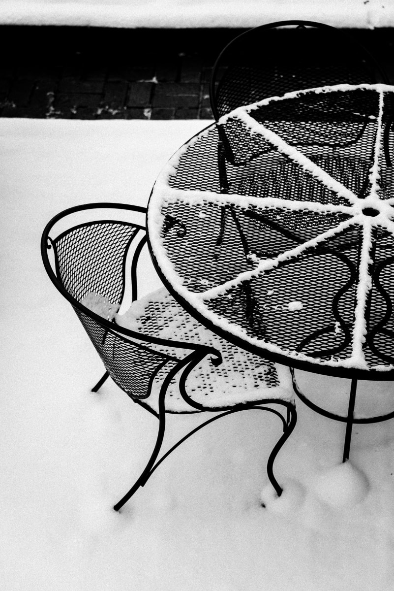 Snowy Outdoor Seating 