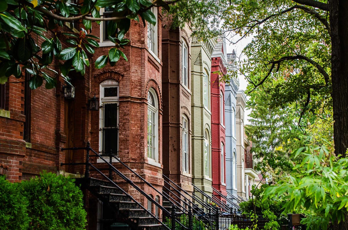 Rowhouses on South Carolina Avenue - Capitol Hill by Jenny Nordstrom 