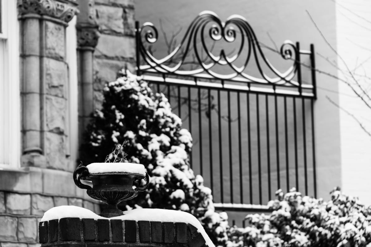 Snowy Winter Gate 1 - Capitol Hill, Washington DC 