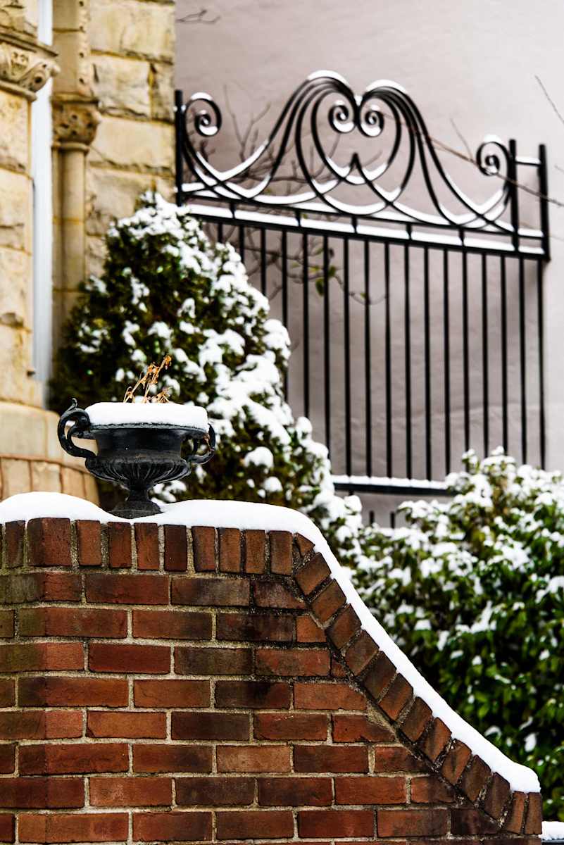 Capitol Hill, Snowy Gate, Image 1.