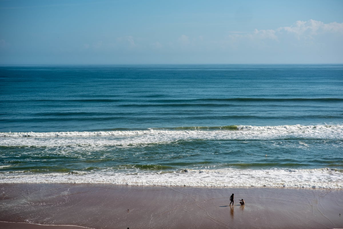 Beach Aerial #2 - Daytona Beach, Florida by Jenny Nordstrom 