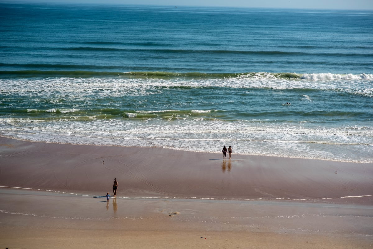 Beach Aerial #3 - Daytona Beach, Florida by Jenny Nordstrom 