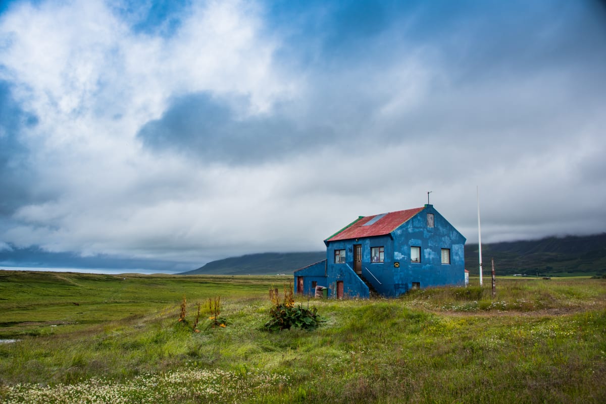 Little Blue House - Hofsos, Iceland 