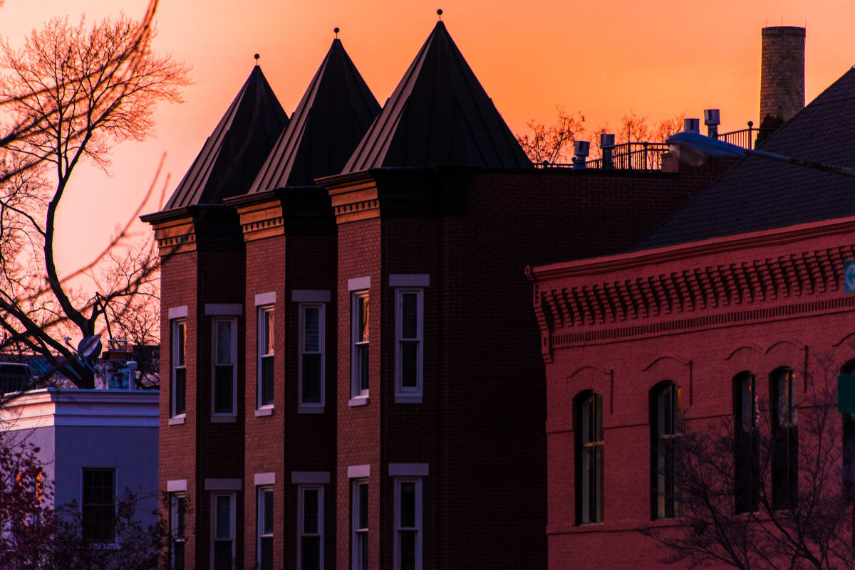 Rowhouse Sunset - Capitol Hill by Jenny Nordstrom 