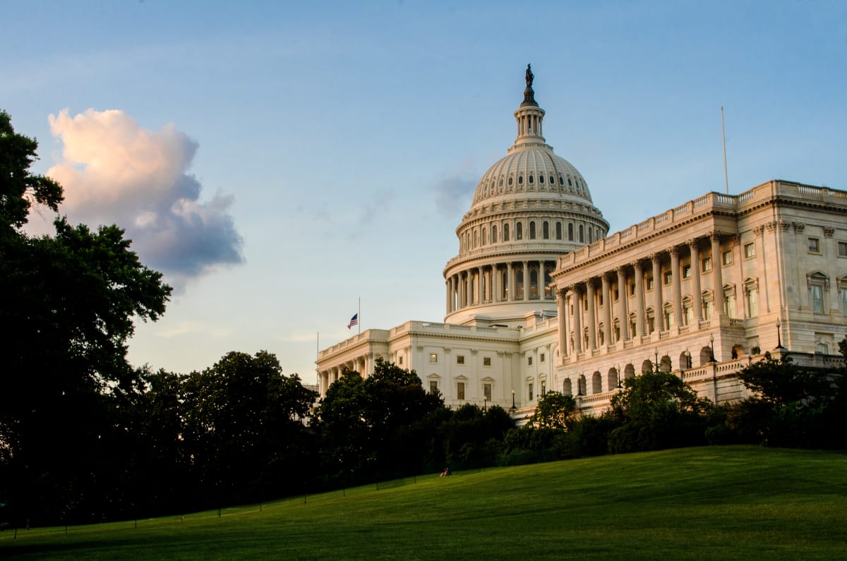 Classic Summer Capitol Building 