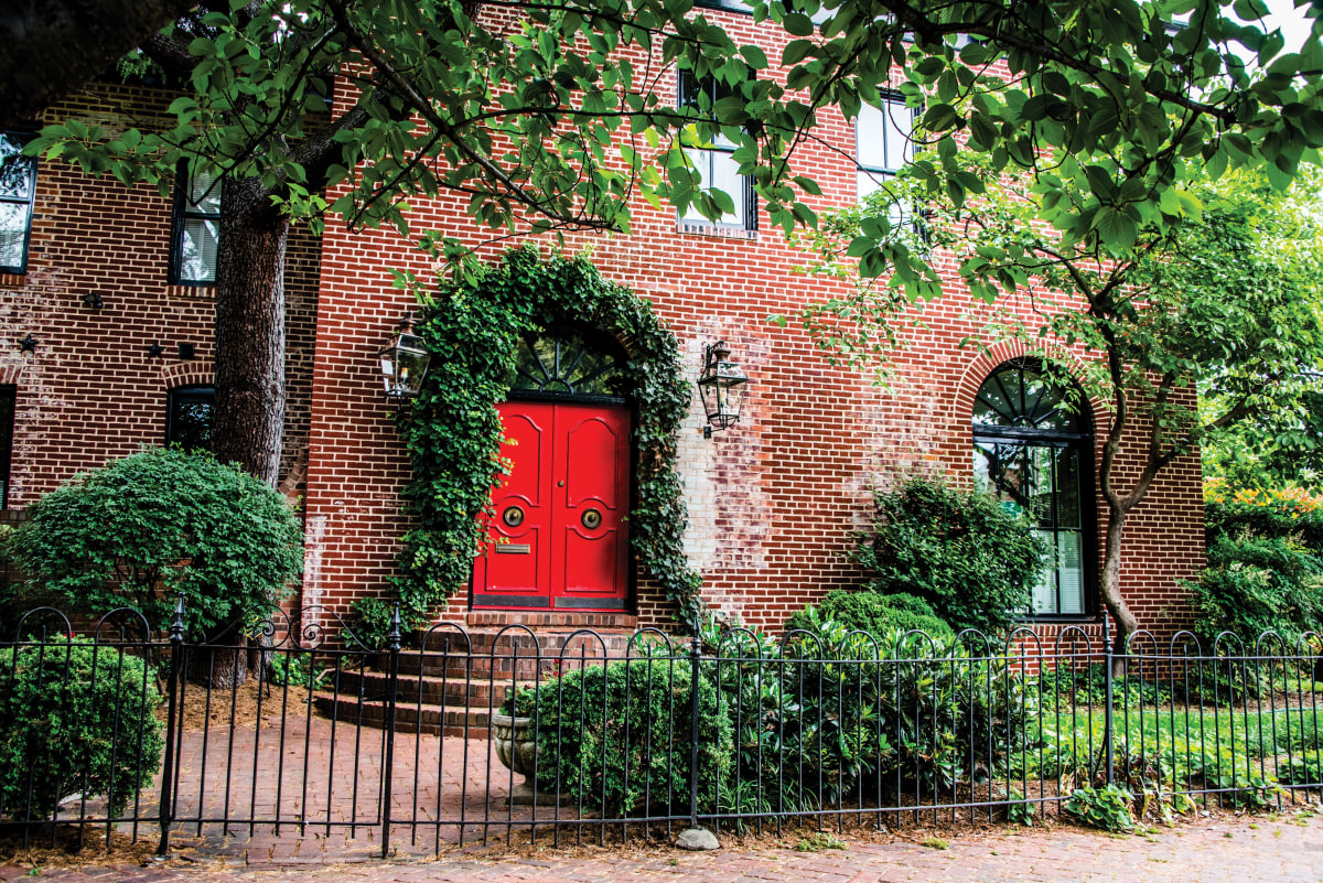 Red Door with Ivy 2 - Capitol Hill, Washington DC by Jenny Nordstrom 