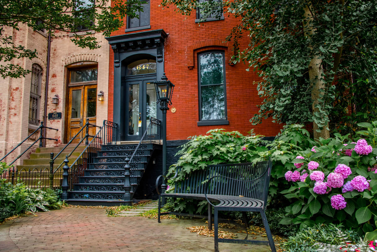 Double Doors & Bench - East Capitol Street by Jenny Nordstrom 
