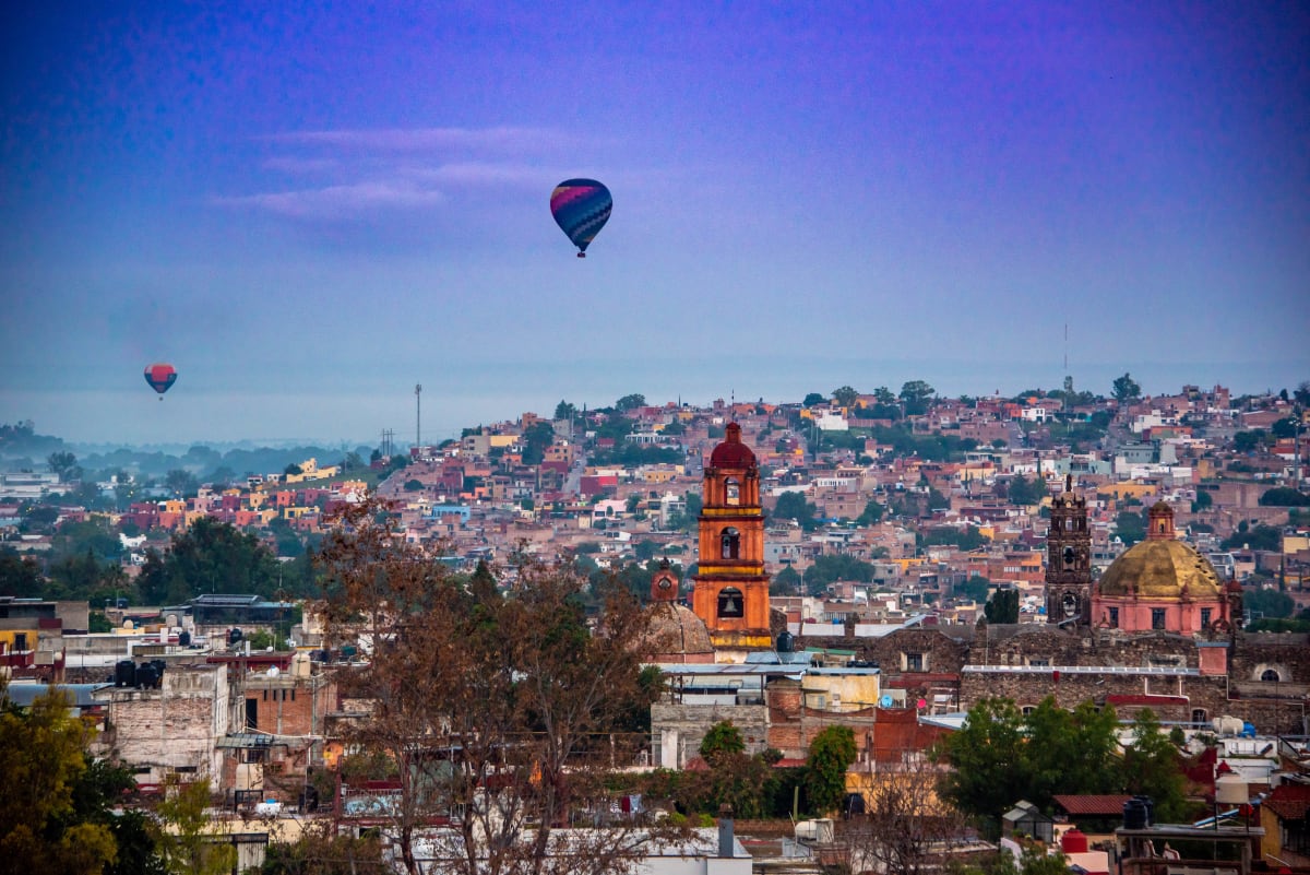 Sunrise with Balloons - San Miguel de Allende, Mexico 