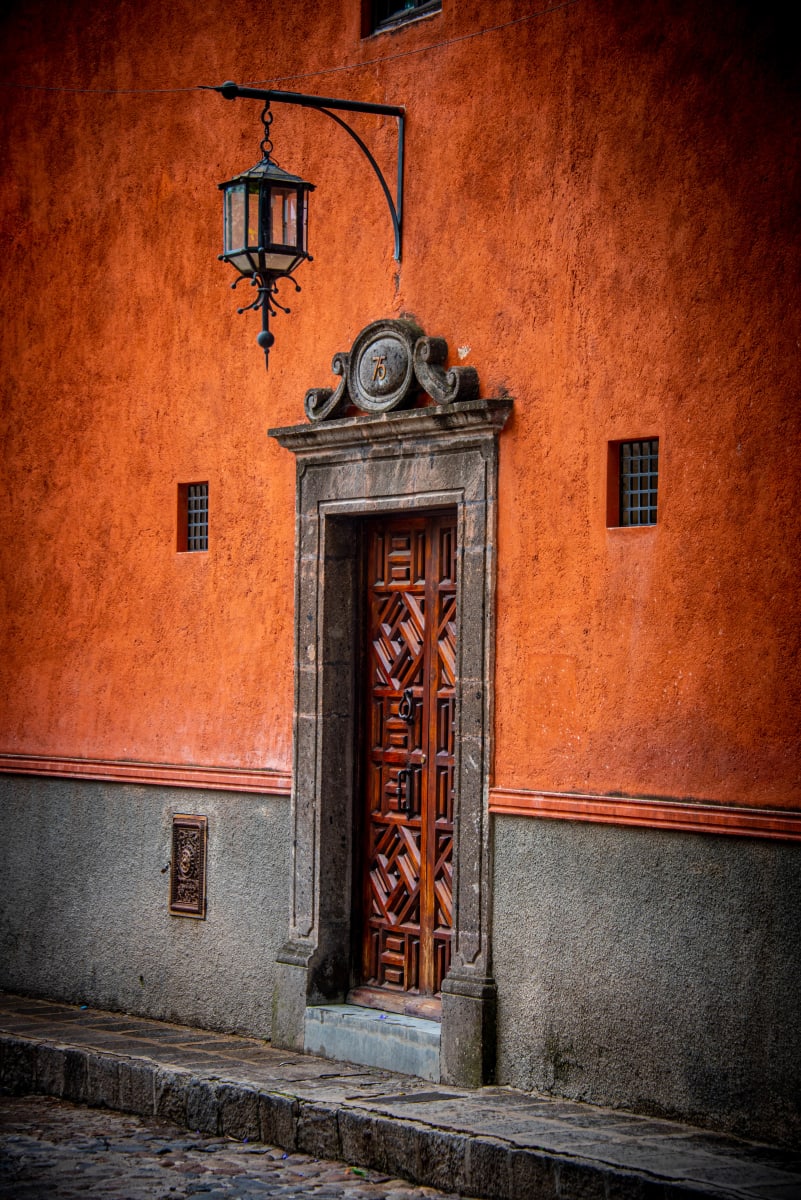 Intricate, Moody Door - San Miguel de Allende, Mexico by Jenny Nordstrom 
