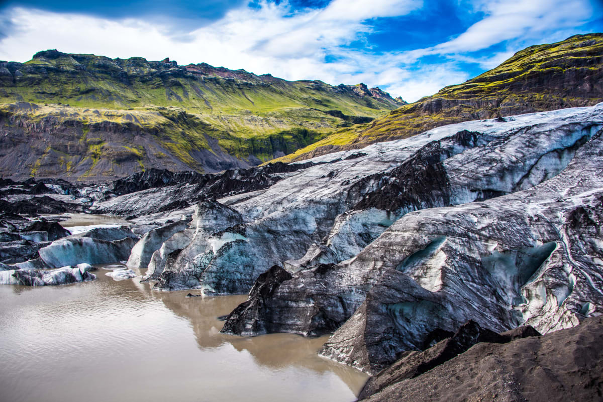 Glacier - Solheimajokull, Iceland 