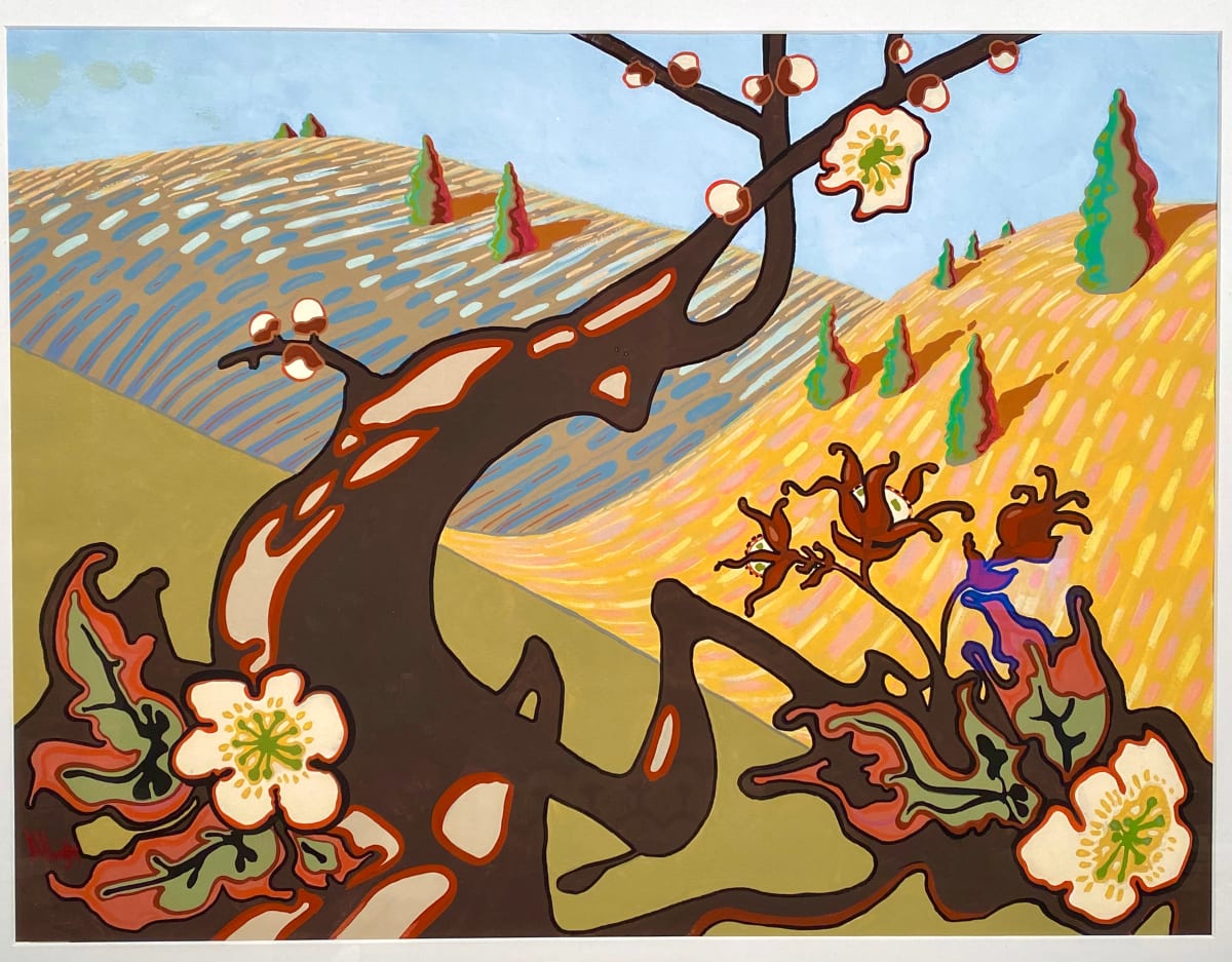 Snag by Sam Albright  Image: Snag - 29x20 Flashe paint on watercolor paper