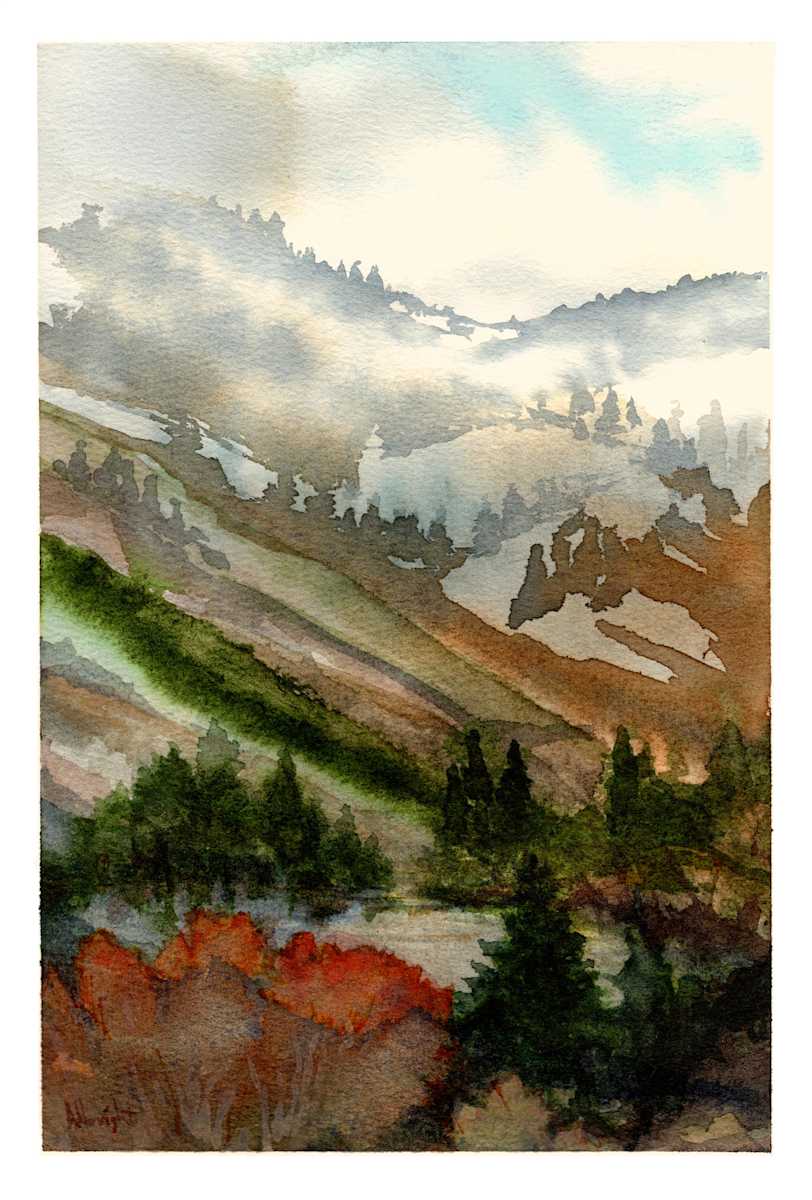 Misty Valley - Print by Sam Albright, Image 1.