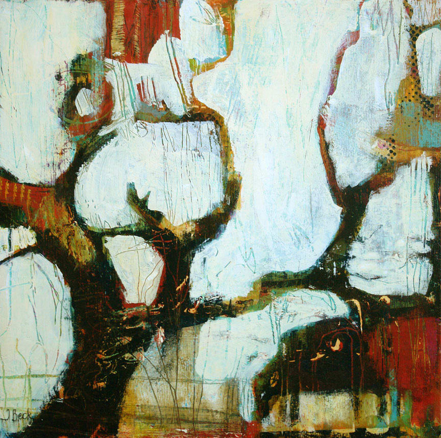 Old Tree with Cow by Jacqui Beck 