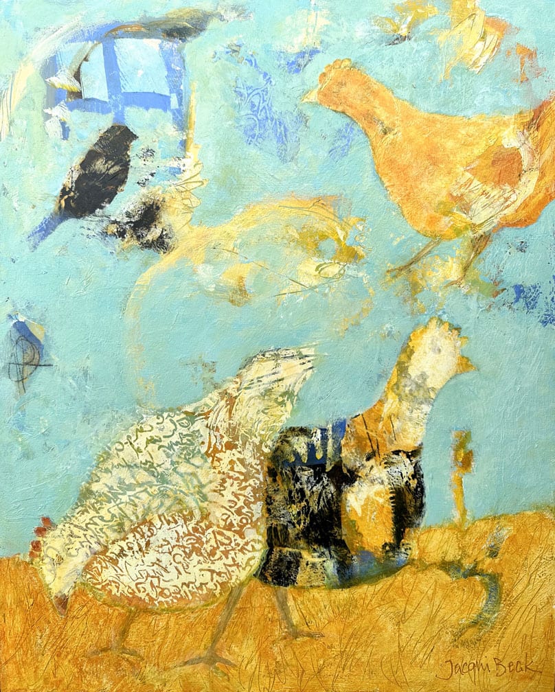Some Chickens by Jacqui Beck 
