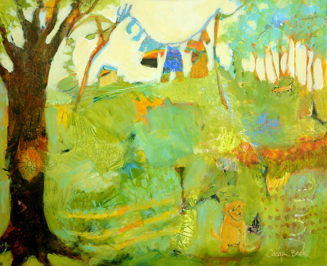 Somewhere in the Garden by Jacqui Beck 