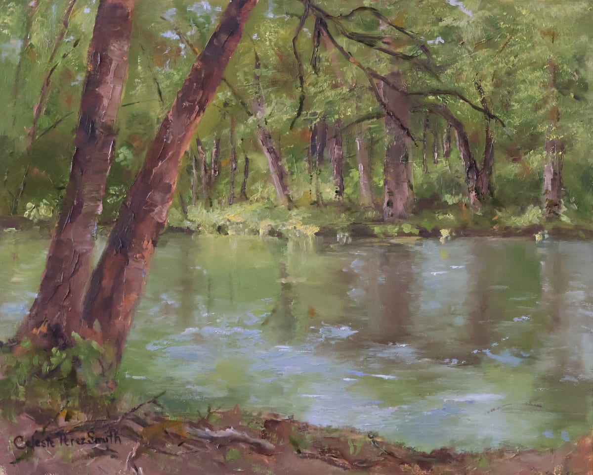 Sunlit Glitter on the River by Celeste Perez Smith Fine Art 