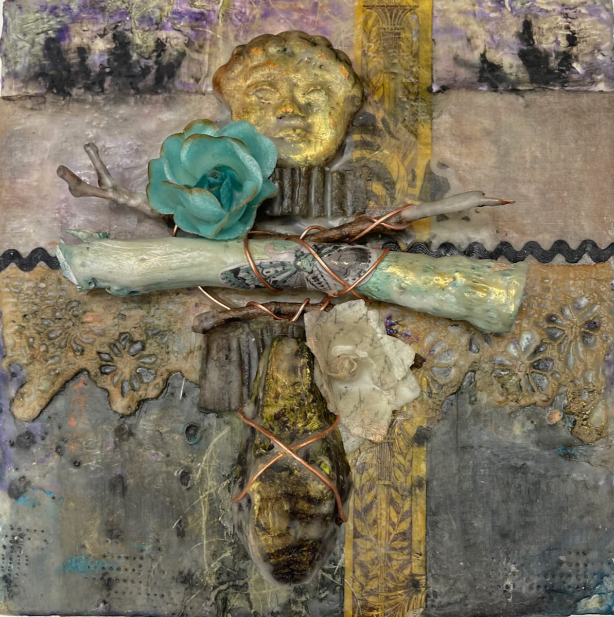 Blue Rose Fairy by Angela Wimmer Artwork Archive