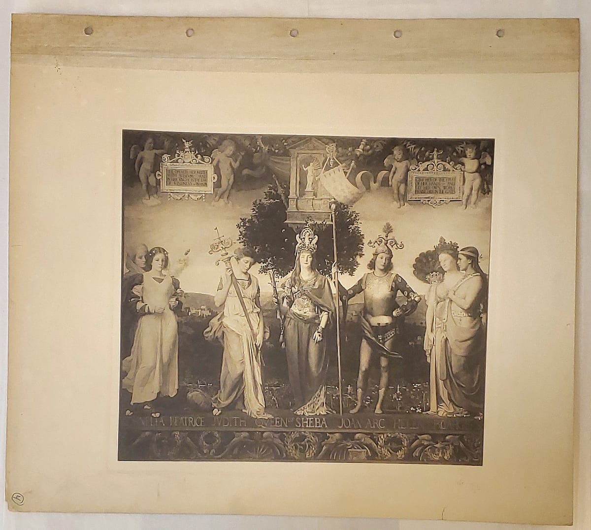 Famous Women, mural decoration for house of Mrs. E.H. Harriman, Alden, NY by Barry Faulkner 