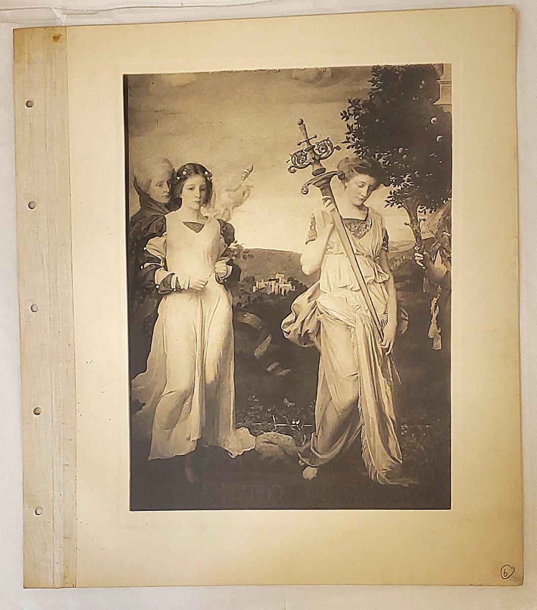 Detail, Famous Women, mural decoration for house of Mrs. E.H. Harriman, Arden, NY ( 6 ) by Barry Faulkner 
