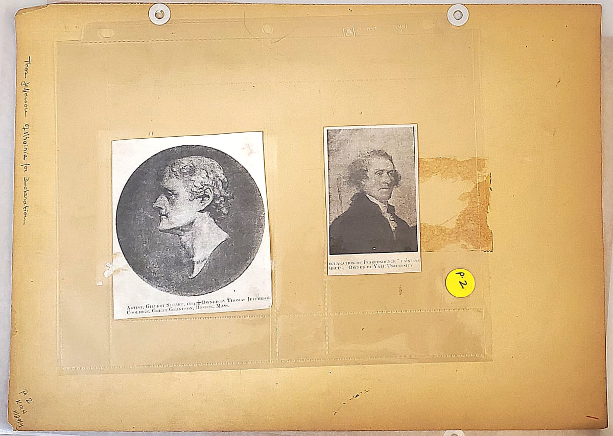 P. 2 Thomas Jefferson of Virginia for Declaration by Barry Faulkner 