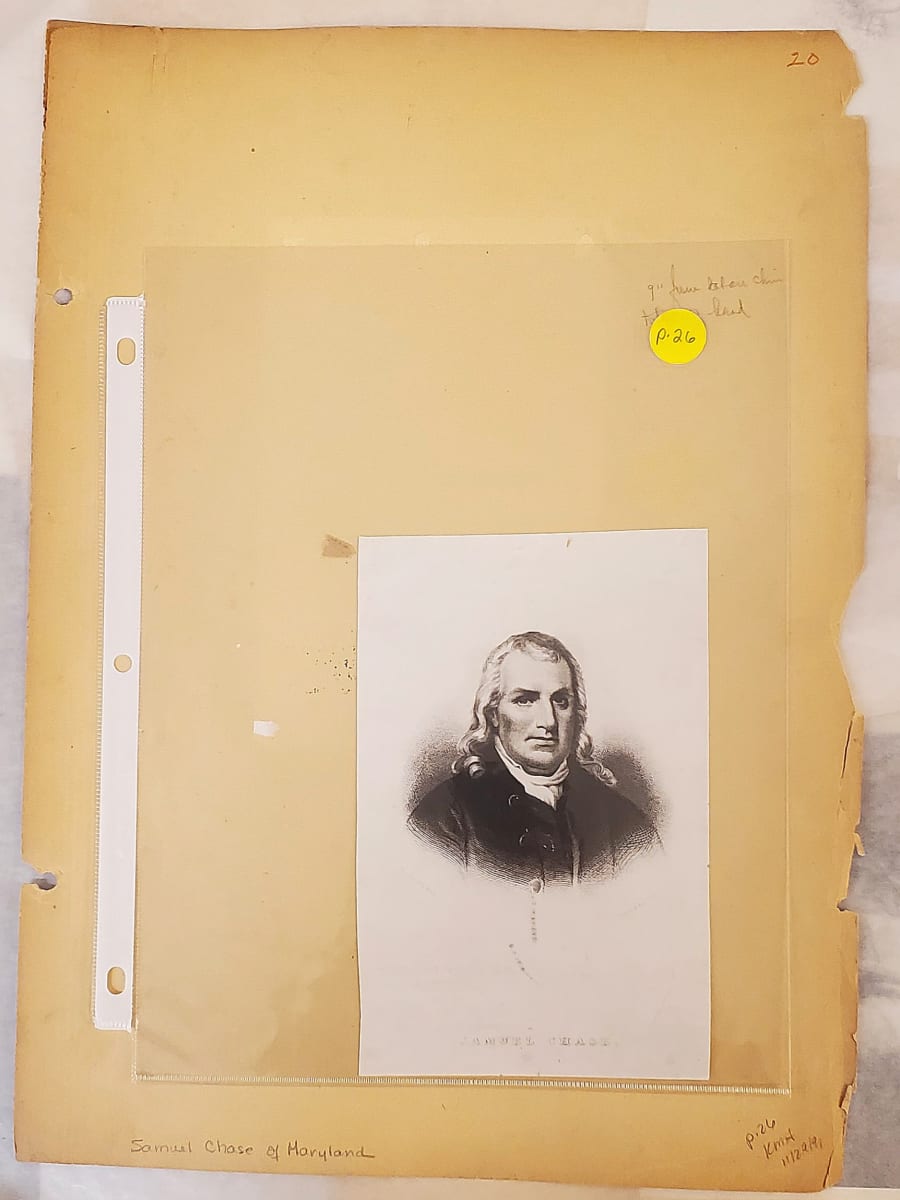 P. 26 Samuel Chase of MD by Barry Faulkner 