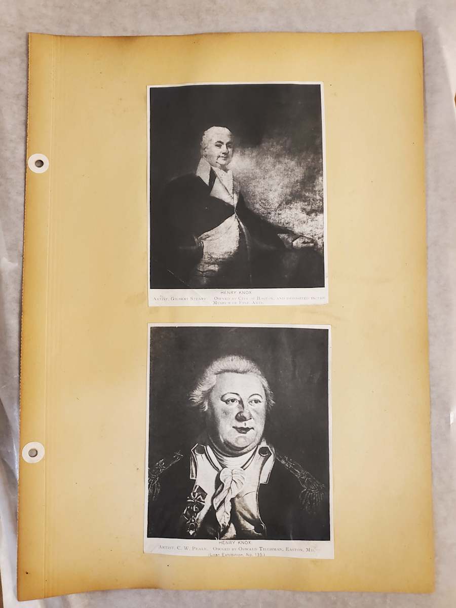 2 photos of Henry Knox by Barry Faulkner 