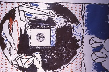 Windows B by Pierre Alechinsky, Image 1.
