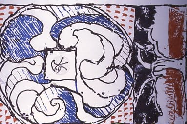 Windows E by Pierre Alechinsky, Image 1.