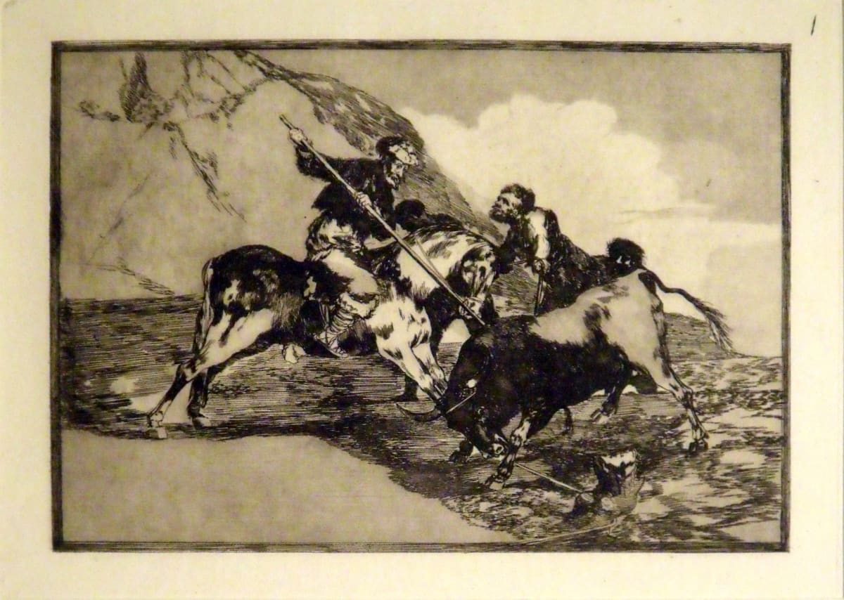 Bullfighting Scene 1 by Francisco Goya 