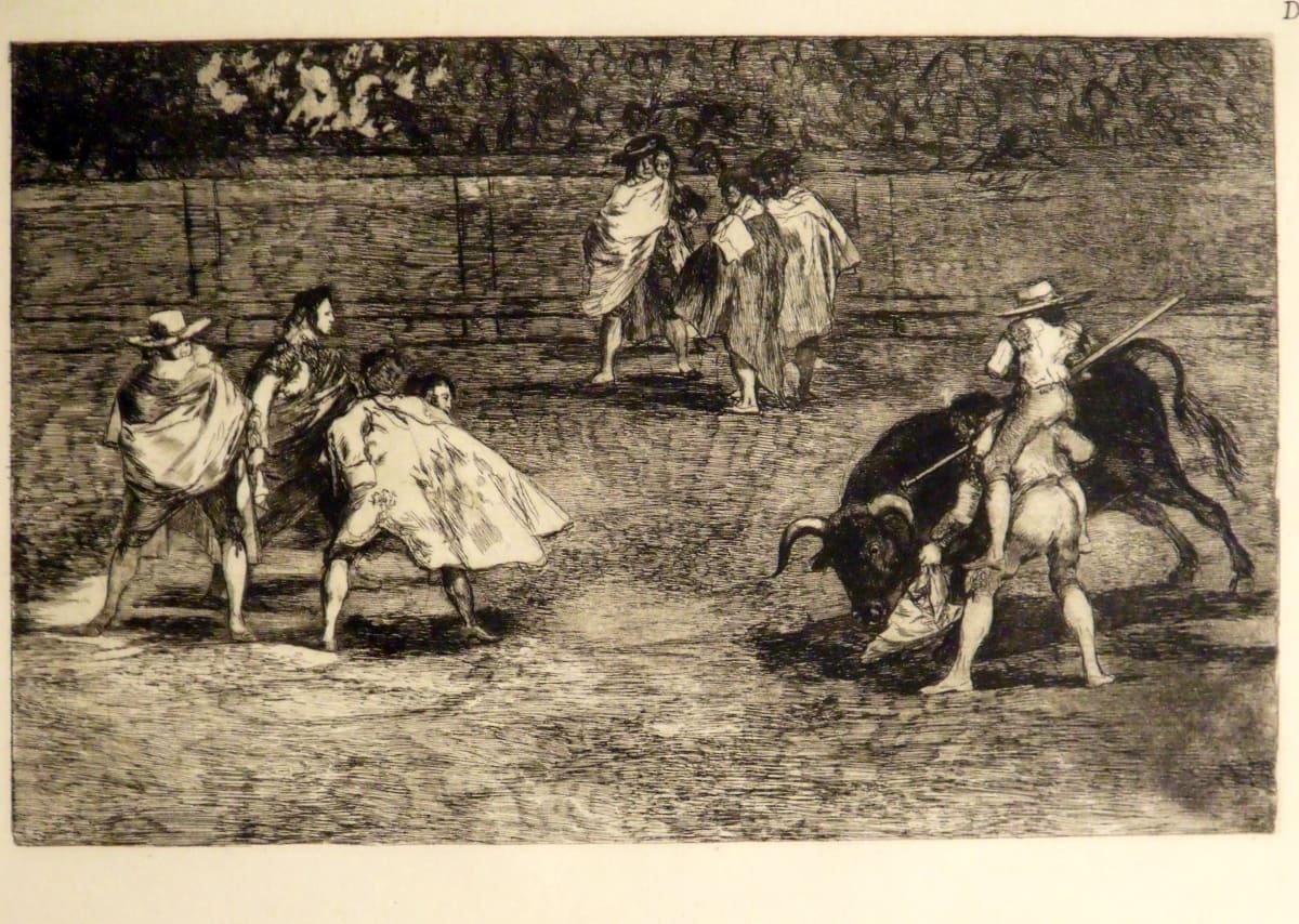 Bullfighting Scene D by Francisco Goya 