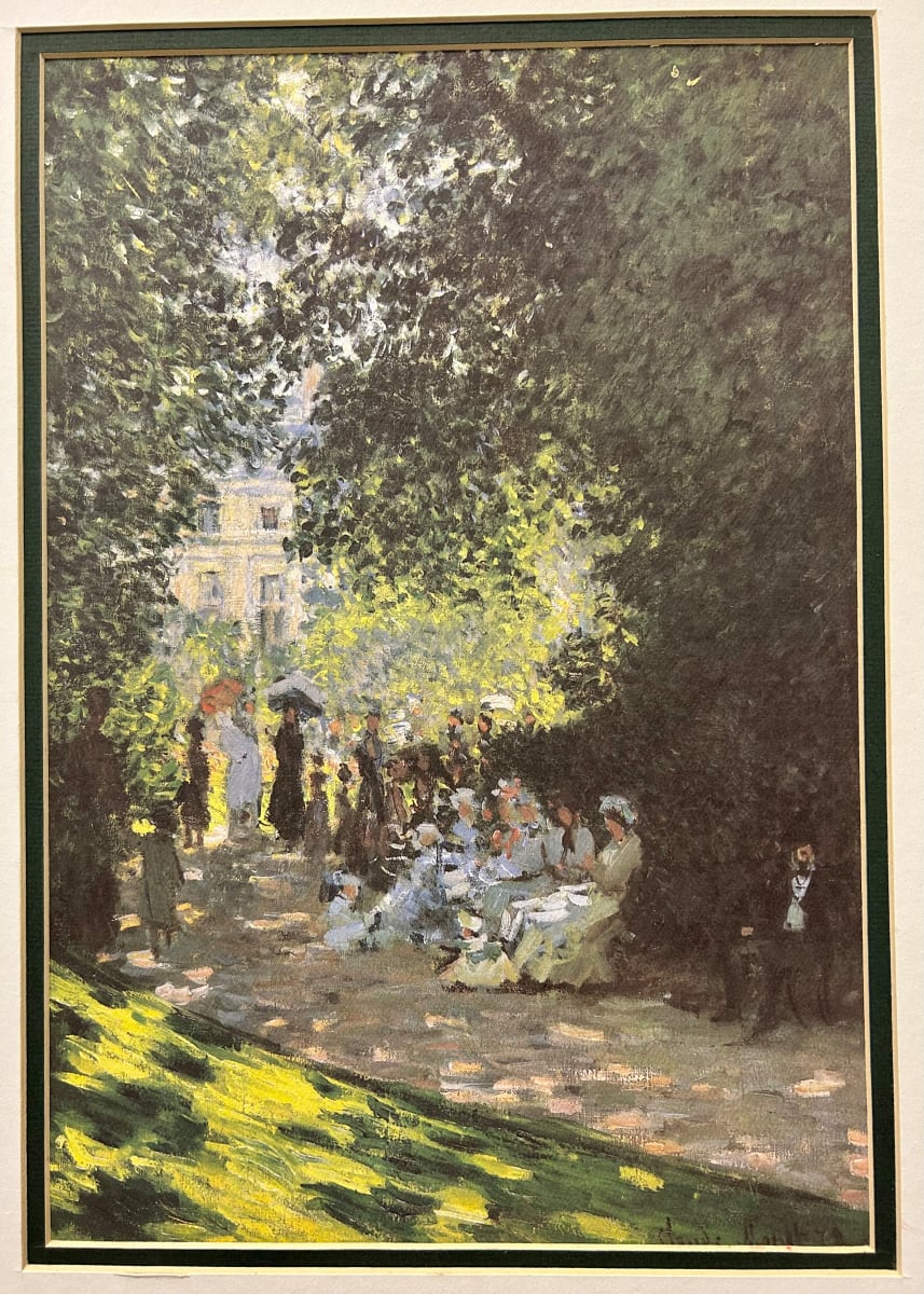 The Parc Monceau by Claude Monet Copy by Unknown 