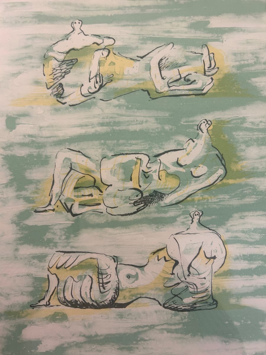 Figures Allongees by Henry Moore 