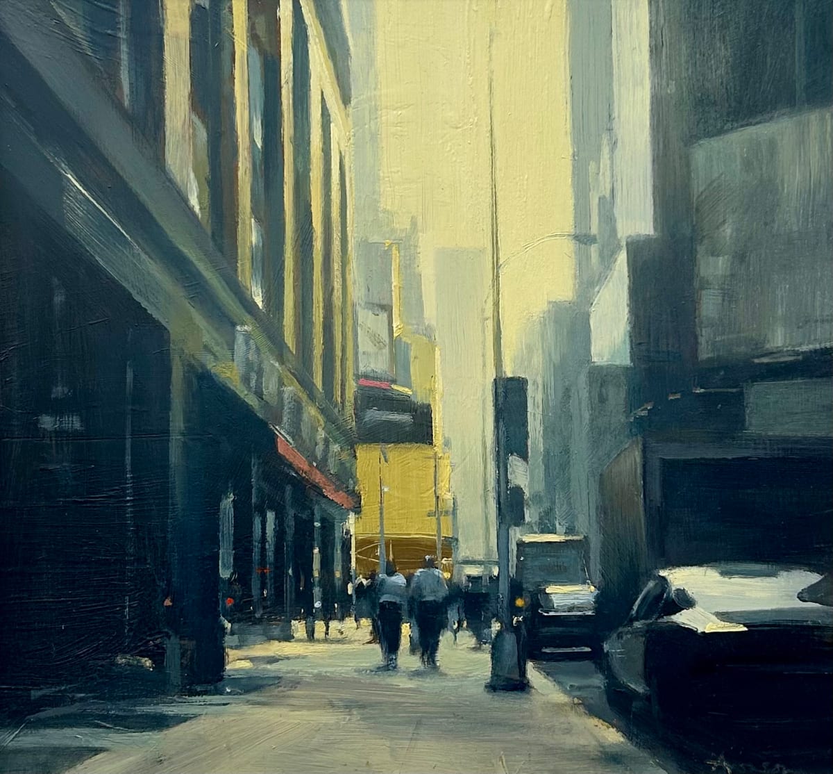 Early Morning, Times Square by Ben Aronson 