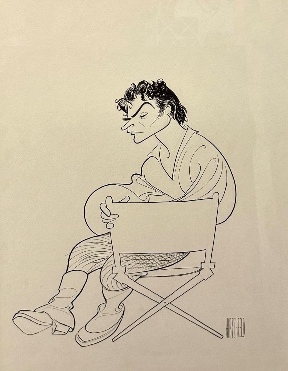Laurence Olivier on Set of Wuthering Heights (1939 Production) by Alfred Hirschfeld 