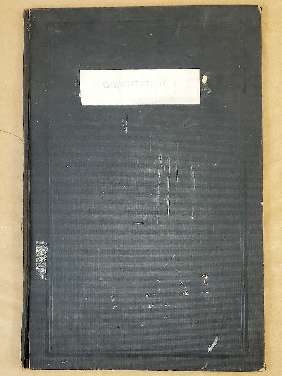 Original scrapbook and pages by Barry Faulkner 